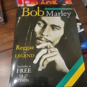Bob Marley,Reggae & Legend NEW 64 Page Book Photos, 6 Color Poster Prints RARE!
